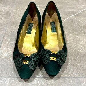 Vintage Gucci Kitten Heel Shoes Size 36.5